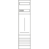 Komplettfeld, univers Z 1ZP, H=1050mm,1-feld ZH32P7K