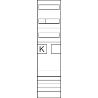 Meter panel 1 kWh-meters 2 rows ZH3EH27