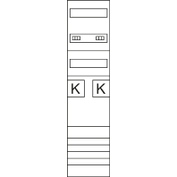 Meter panel 2 kWh-meters 0 rows ZH3EL22N