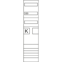 Meter panel 1 kWh-meters 0 rows ZH3EL27N