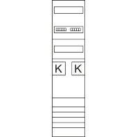 Meter panel 2 kWh-meters 2 rows ZH3ET22