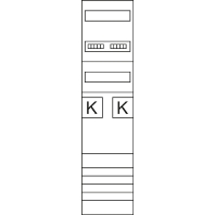 Meter panel 2 kWh-meters 2 rows ZH3EZ12N