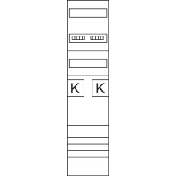 Meter panel 2 kWh-meters 0 rows ZH3EZ12PN