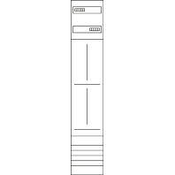 Meter panel 2 kWh-meters 0 rows ZH52P3K