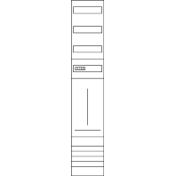 Meter panel 1 kWh-meters 3 rows ZH52P9K