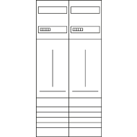 Meter panel 2 kWh-meters 0 rows ZK32U3N