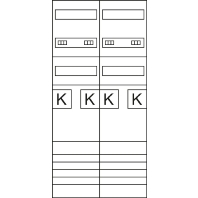 Meter panel 4 kWh-meters 0 rows ZK3EL24N