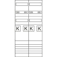 Meter panel 4 kWh-meters 0 rows ZK3EL24