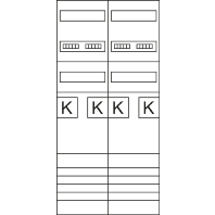 Meter panel 4 kWh-meters 4 rows ZK3EZ14N