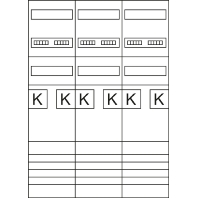 Komplettfeld eHZ 3-feld.,H1050mm,6ZP ZL3EZ16N