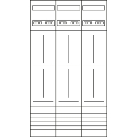 Meter panel 6 kWh-meters 0 rows ZL52U8N