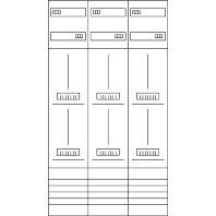 Meter panel 6 kWh-meters 0 rows ZL53W8N