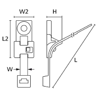 Cable tie 7,6x390mm black T120RHDM6-HIRHS-BK