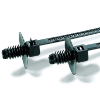 Cable tie 2,5x110mm black T18RDP5 PA66 BK 500