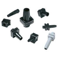 Cable bending restrictor 3mm H120 PVC-FR BK 500