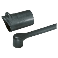 Warmschrumpfformteil Stecker rechtwinklig 1124-1-G PO-X BK