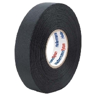 Adhesive tape 25m 19mm black HTAPEPROTECT250PETBK