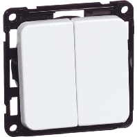 Series switch flush mounted aluminium D 715.70