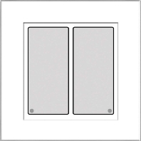 Glas-Tastenfeld f. I-Anschl.,ws, 2T. LCN-GT2W