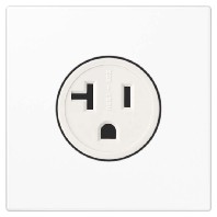 Socket outlet (receptacle) NEMA white LS 521-20 WW