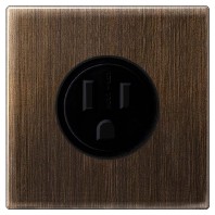 Socket outlet (receptacle) NEMA brass ME 2521-15 AT