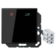 Cover plate for Signalling black LS CU KO6 M 24 SW
