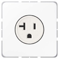 Socket outlet (receptacle) NEMA white CD 521-20 WW