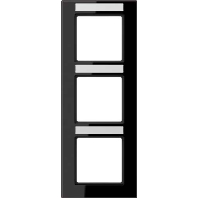 Rahmen 3-f Schriftf. senkr schwarz AC 583 BFNA SW
