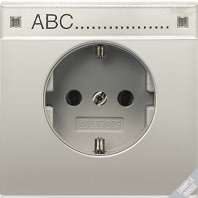 SCHUKO-Steckdose 16A�250V mit Schriftfeld AL 1520 NA AN