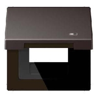 Frame 1-gang aluminium AL 2990 KL USB D