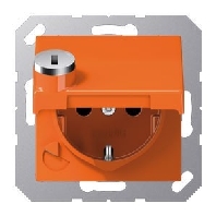 SCHUKO-Steckdose 16A250V Klappdeckel AS 1520 BFKLSL O