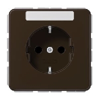 SCHUKO-Steckdose 16A250V mit Schriftfeld CD 1520 BFNA BR