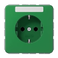 SCHUKO-Steckdose 16A250V mit Schriftfeld CD 1520 BFNA GN
