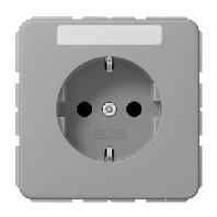 SCHUKO-Steckdose 16A250V mit Schriftfeld CD 1520 NA GR