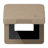 Frame 1-gang bronze CD 590 KL USB GB