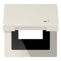 Frame 1-gang cream white LS 990 BFKL USB