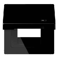 Frame 1-gang black LS 990 BFKL USB SW