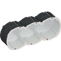 Hollow wall mounted box 205x83mm D=83mm 9499-77.03