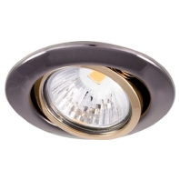 Deckeneinbaustrahler D3830 schwarz-chrom/IR gold, 1760000400 - Aktionsartikel