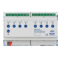 KNX Switch Actuator 8-fold, 8SU MDRC, 16 A, 230 V AC, C-load, 140 F, current measurement AMS-0816.03