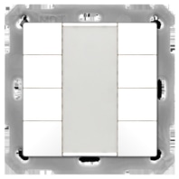 KNX Push Button 55 8-fold, White matt finish BE-TA5508.02