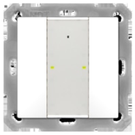 KNX Taster Plus TS 55 2-fach Reinwei glnzend BE-TA55T2.G2