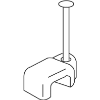 Vierkantschelle mit Stahlnagel 501/15W