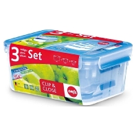 Frischhaltedosen-Set 0,55/1/2,3L CLIP CLOSE 3D 3ERSET