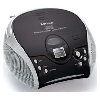 UKW-Radio m.CD stereo,schwarz/silbe SCD-24 black/silver
