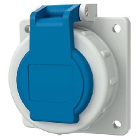 Panel mounted socket outlet with 17064