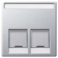 Zentralplatte 2fach alu MEG4574-0460