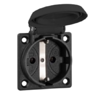 Panel mounted socket outlet with 1661000