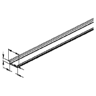 DIN rail (top hat rail) 35/7.5 mm 2000mm 2933/2 E3