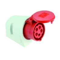 Wall socket 16A 5p 6h IP44 115-6